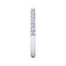 White Plated Alloy Matching Wedding Band - 0.25 ct