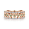 Fancy Wedding Ring in 14k Rose Gold with Round  at Gabriel & Co.