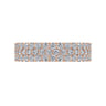 Fancy Wedding Ring in 14k Rose Gold with Round Natural Diamond at Gabriel & Co.