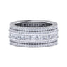 Eternity Band Wedding Ring in 14k White Gold with Round Natural Diamond at Gabriel & Co.