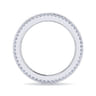 Eternity Band Wedding Ring in 14k White Gold with Round Natural Diamond at Gabriel & Co.