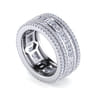 Eternity Band Wedding Ring in 14k White Gold with Round Natural Diamond at Gabriel & Co.