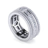 Eternity Band Wedding Ring in 14k White Gold with Round Natural Diamond at Gabriel & Co.