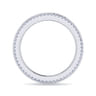 Eternity Band Wedding Ring in 14k White Gold with Round Natural Diamond at Gabriel & Co.