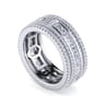 Eternity Band Wedding Ring in 14k White Gold with Round Natural Diamond at Gabriel & Co.