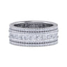 Eternity Band Wedding Ring in 14k White Gold with Round Natural Diamond at Gabriel & Co.