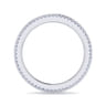 Eternity Band Wedding Ring in 14k White Gold with Round Natural Diamond at Gabriel & Co.