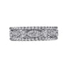 Fancy Wedding Ring in 14k White Gold with Round Natural Diamond at Gabriel & Co.