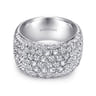Fancy Wedding Ring in 14k White Gold with Round Natural Diamond at Gabriel & Co.