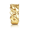 Wide 14K Yellow Gold Chain Link Band in High Polished Finish
