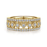 Fancy Wedding Ring in 14k Yellow Gold with Round Natural Diamond at Gabriel & Co.