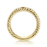 Fancy Wedding Ring in 14k Yellow Gold with Round Natural Diamond at Gabriel & Co.