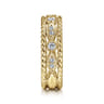 Fancy Wedding Ring in 14k Yellow Gold with Round Natural Diamond at Gabriel & Co.