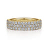 Fancy Wedding Ring in 14k Yellow Gold with Round Natural Diamond at Gabriel & Co.