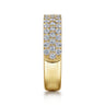 Fancy Wedding Ring in 14k Yellow Gold with Round Natural Diamond at Gabriel & Co.