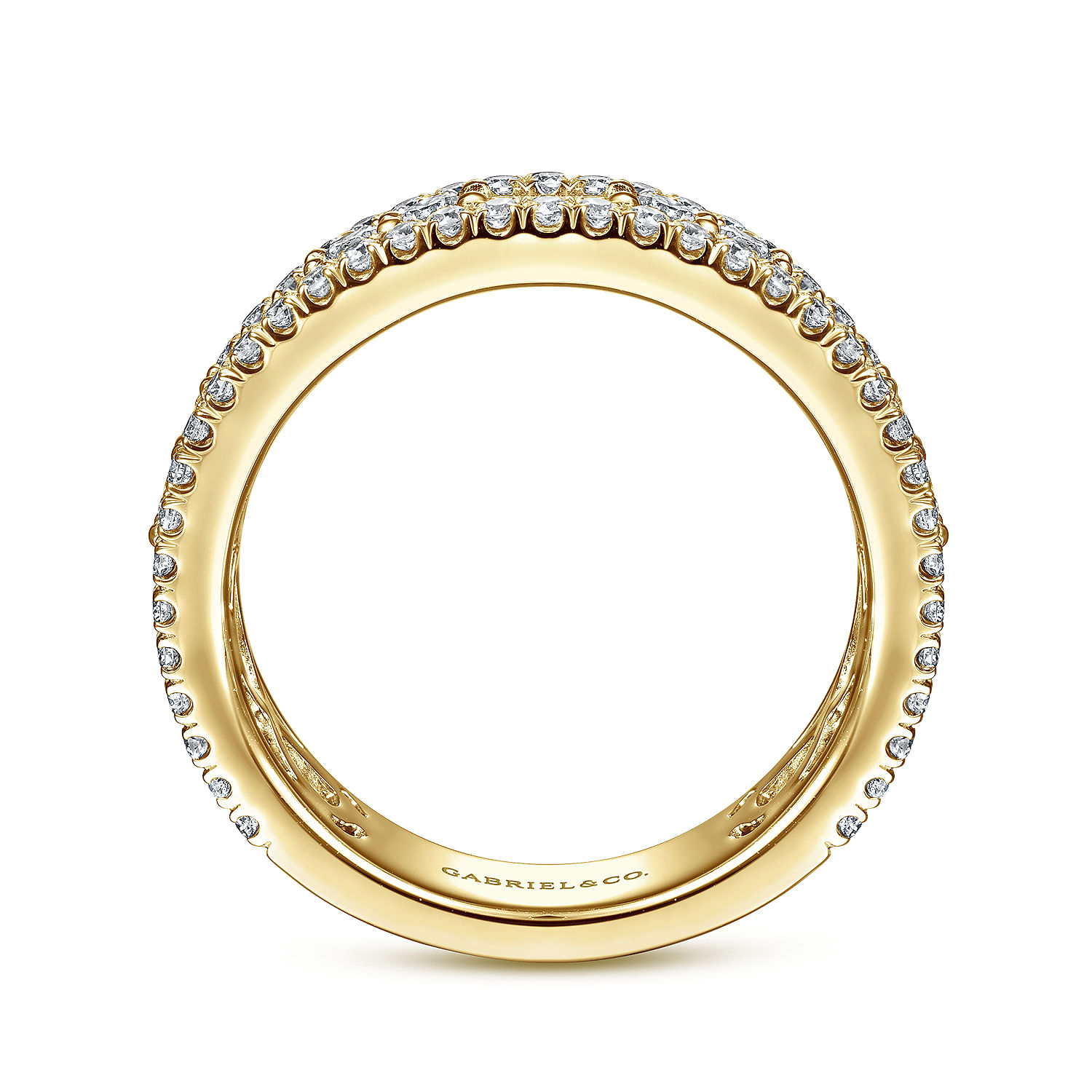 14k Yellow Gold Baguette Fancy Band | Gabriel & Co. AN15294Y44JJ