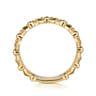 Wide Band Easy-Stack Ring 14K Yellow Gold Bujukan