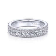 Wide Platinum Diamond Anniversary Band
