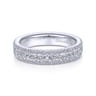 Fancy Wedding Ring in Platinum with Round Natural Diamond at Gabriel & Co.