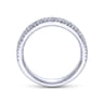 Fancy Wedding Ring in Platinum with Round Natural Diamond at Gabriel & Co.