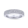 Fancy Wedding Ring in Platinum with Round Natural Diamond at Gabriel & Co.