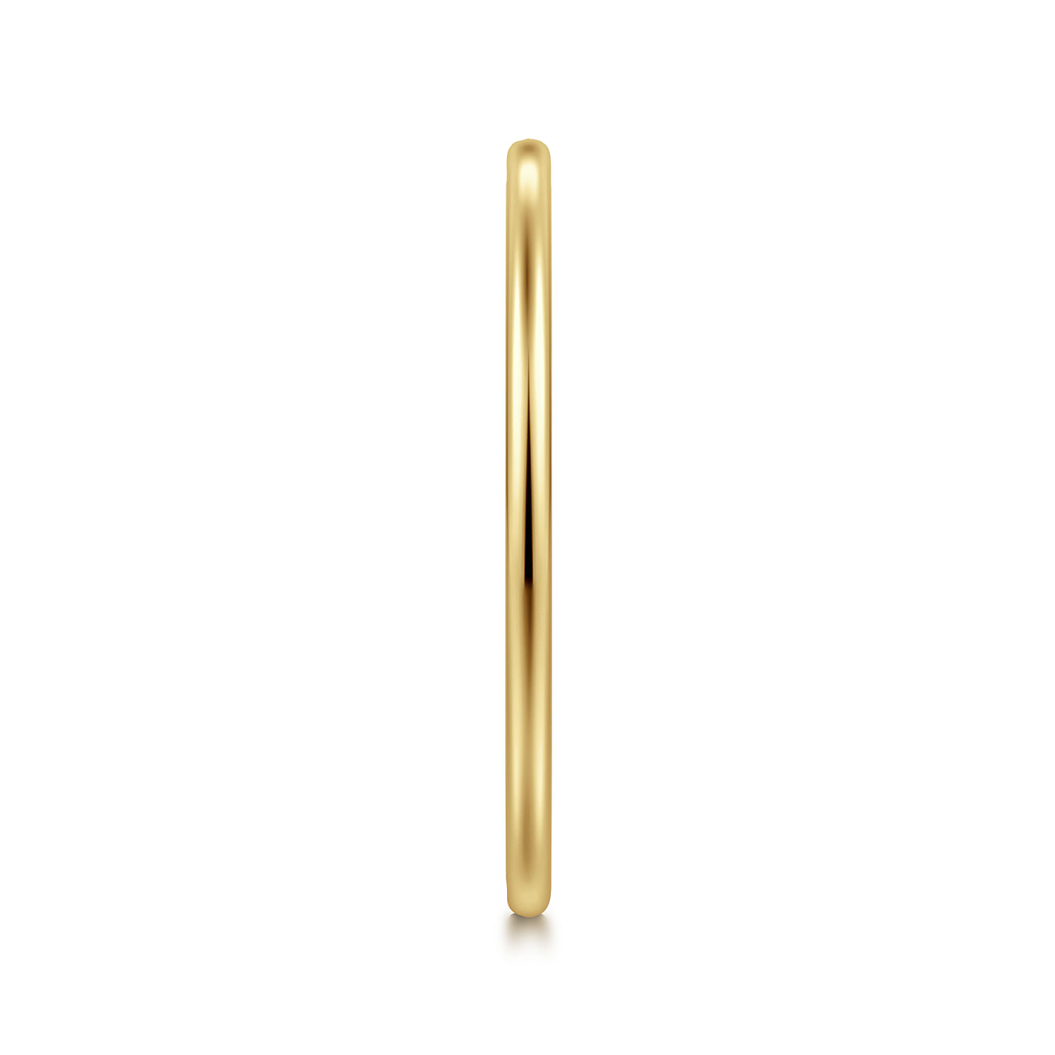 Straight Wedding Ring in 14k Yellow Gold with   at Gabriel & Co. - Shot 4