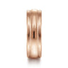William - 14K Rose Gold 7mm - Men's Wedding Band in High Polished Finish