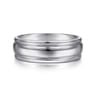 William - 14K White Gold 7mm - Men's Wedding Band in High Polished Finish