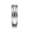 William - 14K White Gold 7mm - Men's Wedding Band in High Polished Finish