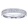 Fancy Wedding Ring in 14k White Gold with Round Natural Diamond at Gabriel & Co.