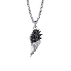 Wing-Pendant-Necklace-925-Sterling-Silver-Black-Spinel1