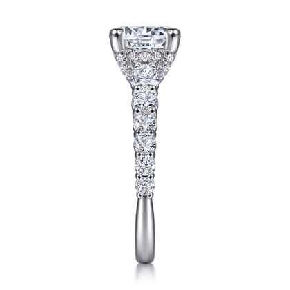 Winslet - 14K White Gold Round Diamond Engagement Ring