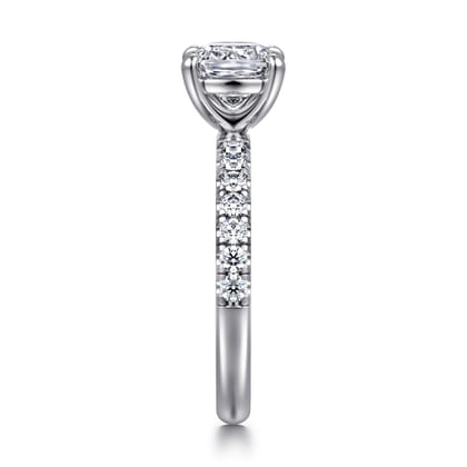 Winslow - 14K White Gold Cushion Cut Diamond Engagement Ring