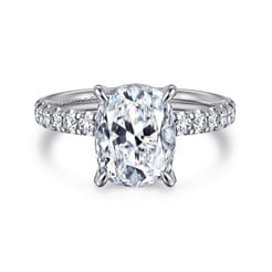 Winslow - 14K White Gold Elongated Cushion Diamond Engagement Ring