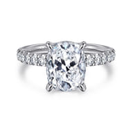 Winslow - 14K White Gold Elongated Cushion Diamond Engagement Ring