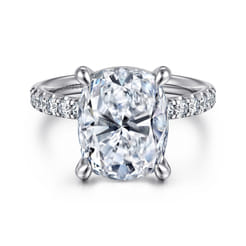 Winslow - 14K White Gold Elongated Cushion Diamond Engagement Ring