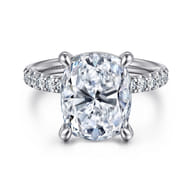 Winslow - 14K White Gold Elongated Cushion Diamond Engagement Ring