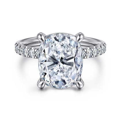 Winslow - 14K White Gold Elongated Cushion Diamond Engagement Ring