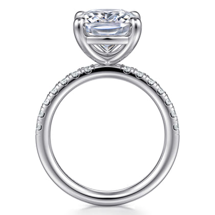 Winslow - 14K White Gold Elongated Cushion Diamond Engagement Ring