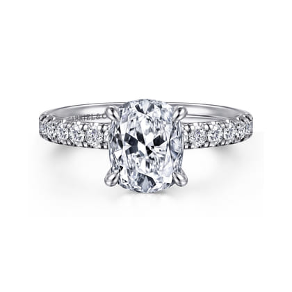 Winslow - 14K White Gold Elongated Cushion Diamond Engagement Ring
