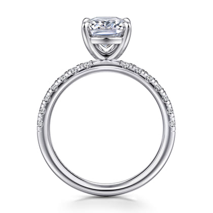 Winslow - 14K White Gold Elongated Cushion Diamond Engagement Ring