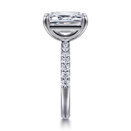 Winslow - 14K White Gold Emerald Cut Diamond Engagement Ring