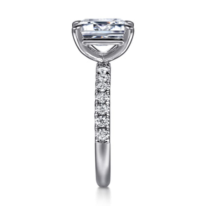 Winslow - 14K White Gold Emerald Cut Diamond Engagement Ring