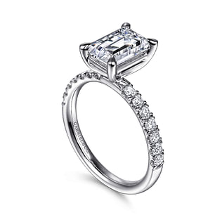Winslow---14K-White-Gold-Emerald-Cut-Plain-Head-and-2-2mm-Shank-1-2-way-around-pave-Shank3