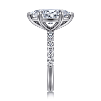Winslow - 14K White Gold Marquise Shape Diamond Engagement Ring