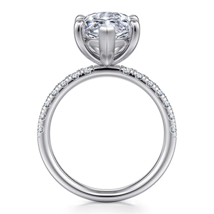 Winslow - 14K White Gold Marquise Shape Diamond Engagement Ring