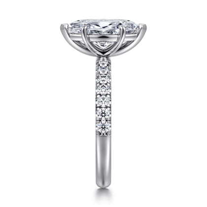 Winslow - 14K White Gold Marquise Shape Diamond Engagement Ring