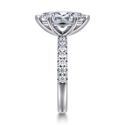 Winslow - 14K White Gold Marquise Shape Diamond Engagement Ring