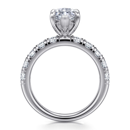 Winslow - 14K White Gold Marquise Shape Diamond Engagement Ring