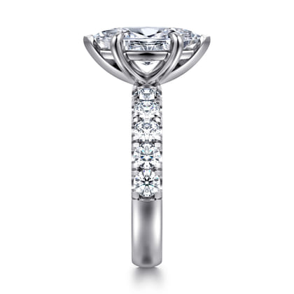 Winslow - 14K White Gold Marquise Shape Diamond Engagement Ring